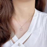 Monemel Rosegold Kartanesi Kolye (Altın kaplama) SEVGİLİYE HEDİYE